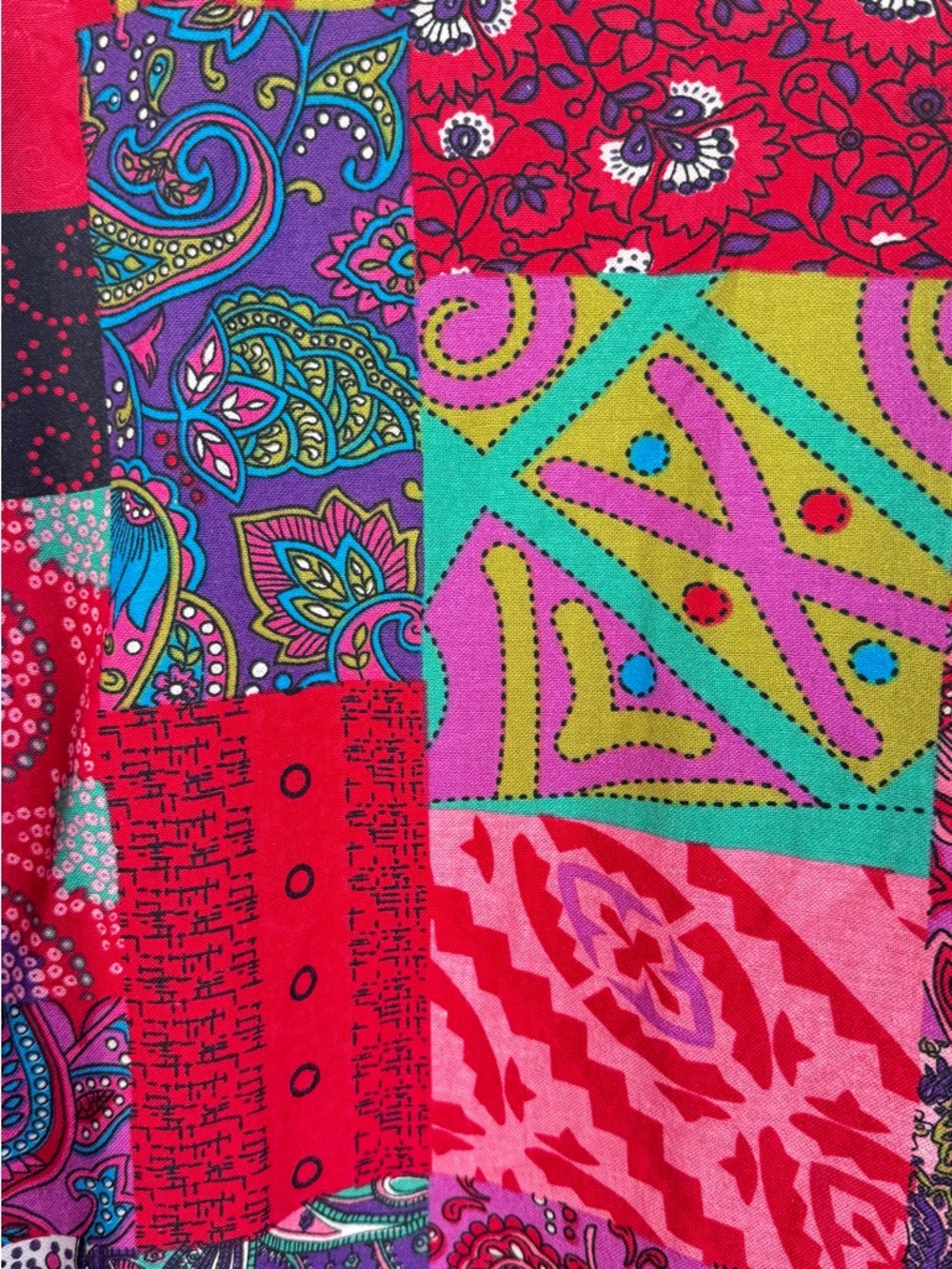 Vintage-Style Boho Patchwork Cardigan Blazer – Vibrant Ethnic Print - Picture 10 of 10